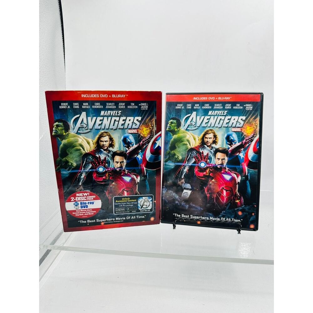 Marvel The Avengers Blu-ray DVD Combo Pack 2012 Superhero Action Movie